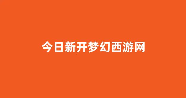 最新梦幻西游私服